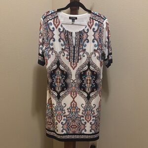 Roz & Ali Ornate Patterned Mini Dress